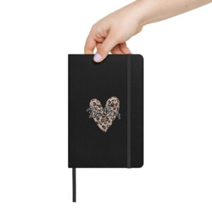 bcba heart hardcover bound notebook black