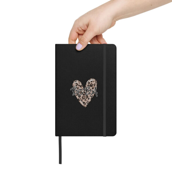 bcba heart hardcover bound notebook black