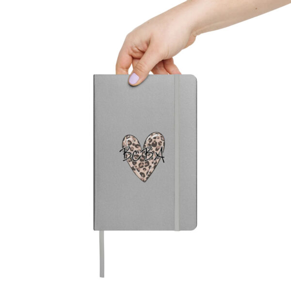 bcba heart hardcover bound notebook grey