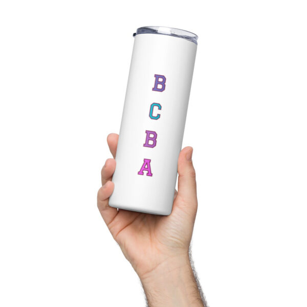 bcba stainless steel tumbler white