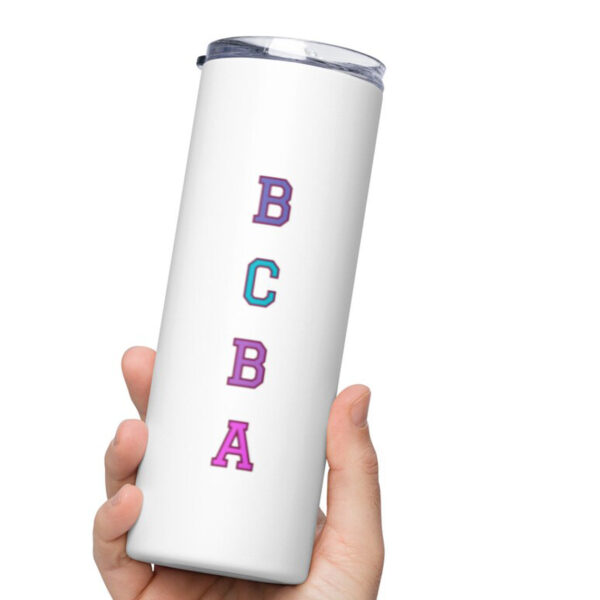 bcba stainless steel tumbler white large